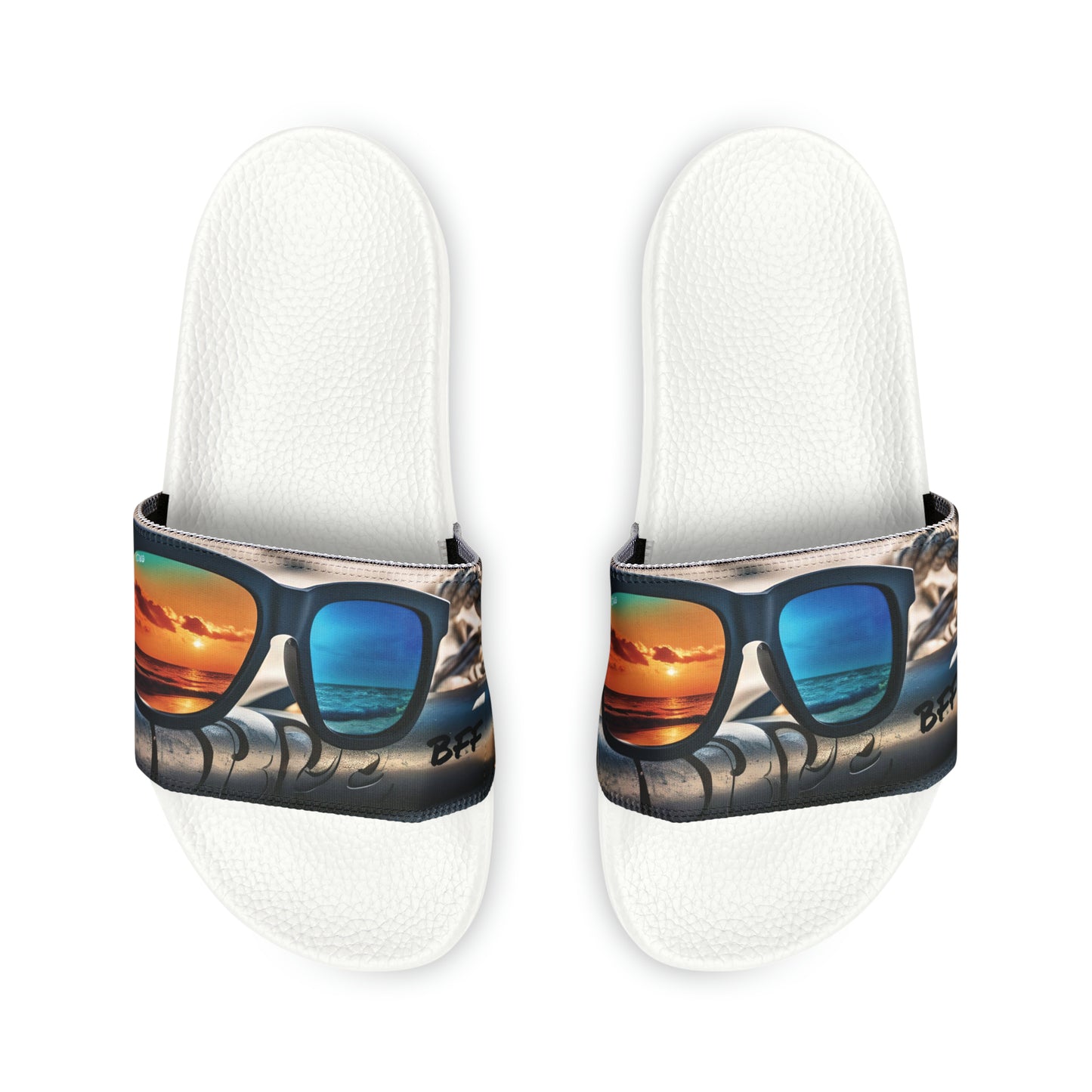 Men's PU Slide Sandals - Beach Fun Forever