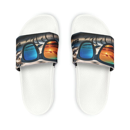 Men's PU Slide Sandals - Beach Fun Forever