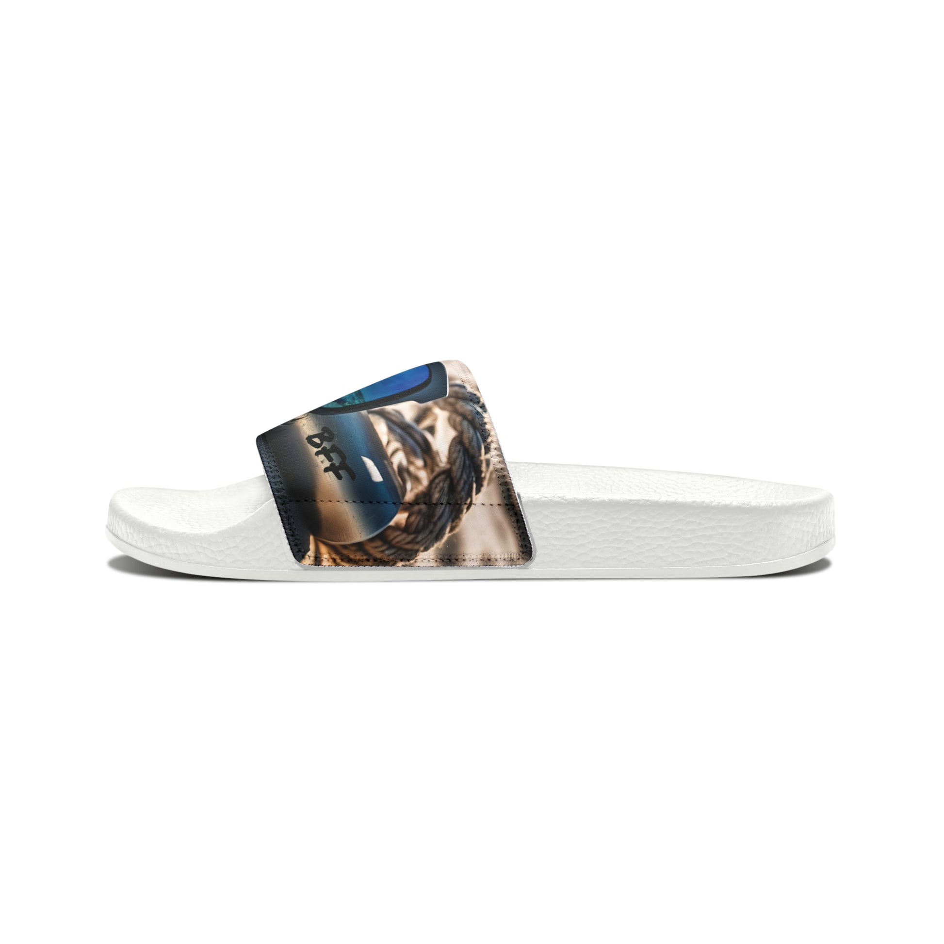 Men's PU Slide Sandals - Beach Fun Forever