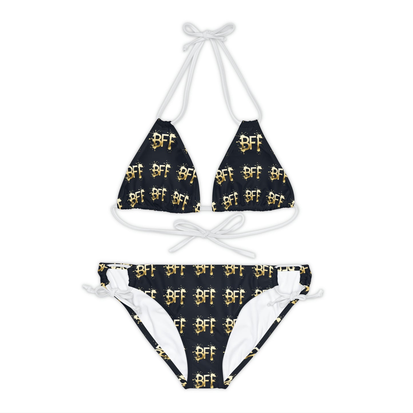 Strappy Bikini Set (AOP) - Beach Fun Forever