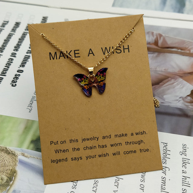 Butterfly Pendant Necklace - Beach Fun Forever