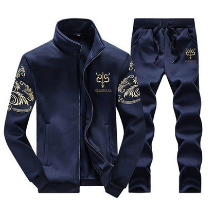 Men's Zipper Sweat Suit Set - Beach Fun Forever