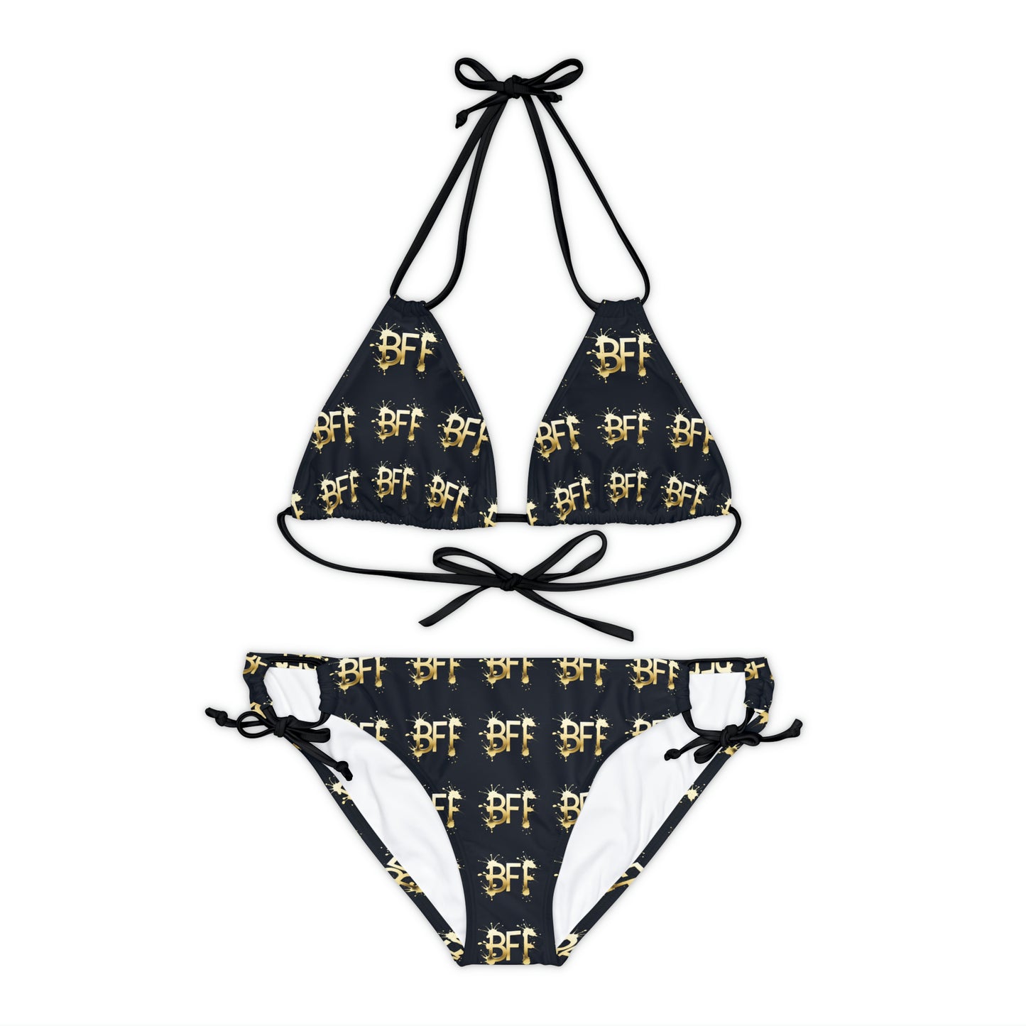 Strappy Bikini Set (AOP) - Beach Fun Forever