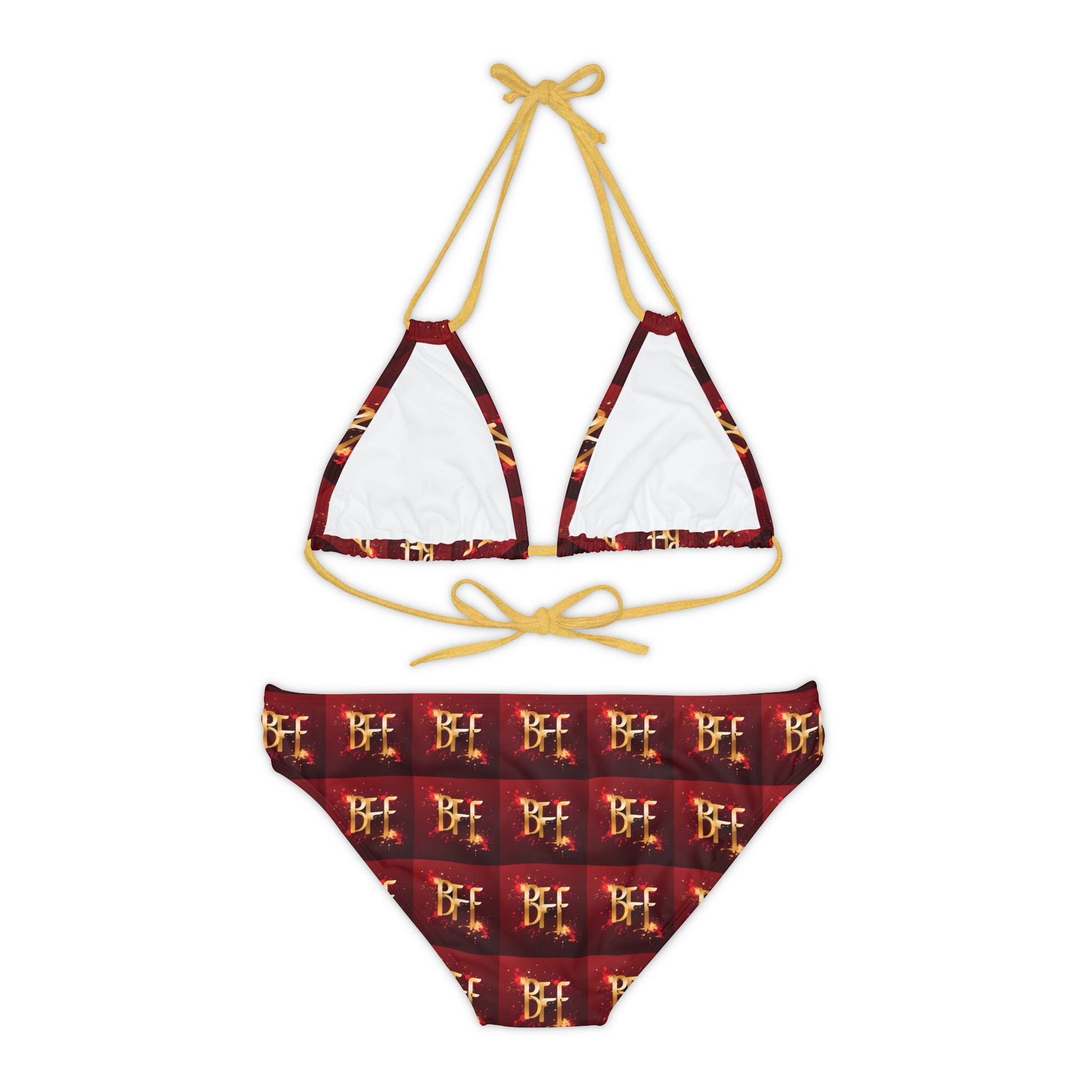 Strappy Bikini Set (AOP) - Beach Fun Forever