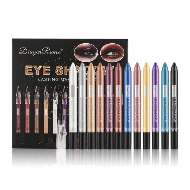 12 Colors Eyeshadow Pencil Set - Beach Fun Forever