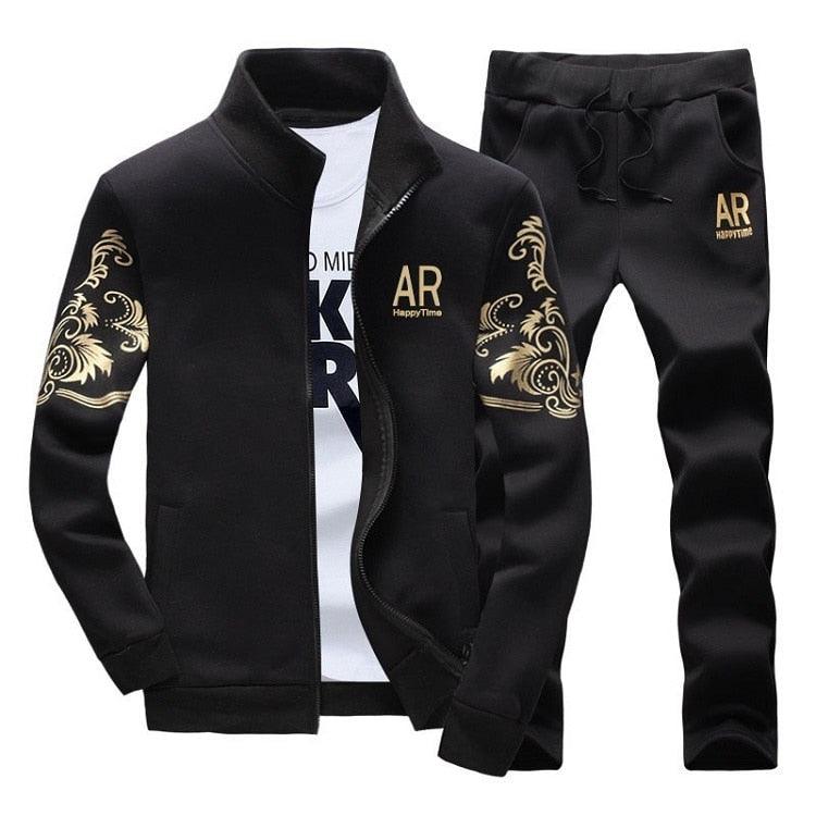 Men's Zipper Sweat Suit Set - Beach Fun Forever