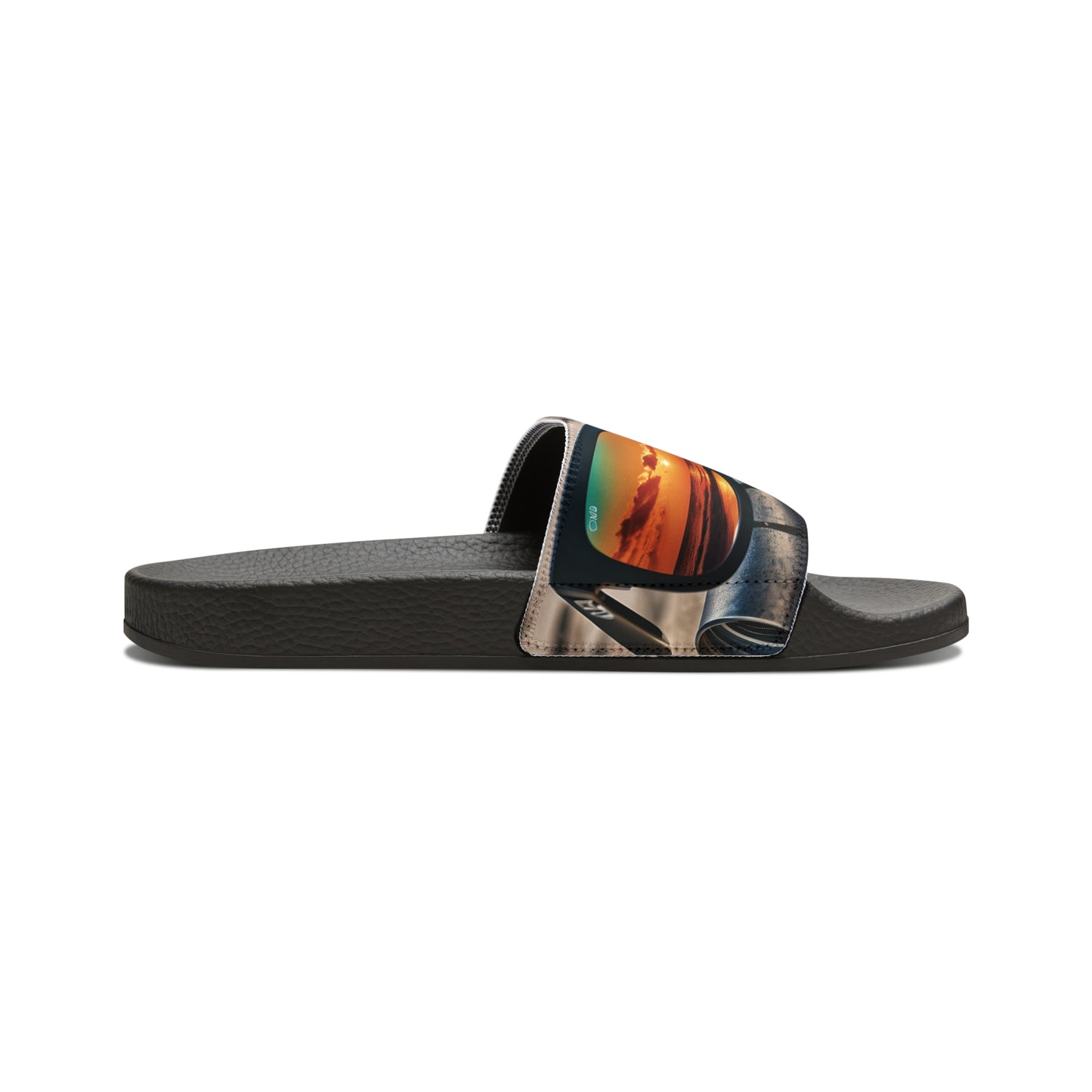 Men's PU Slide Sandals - Beach Fun Forever