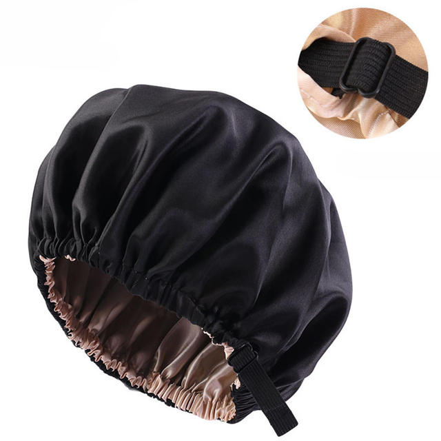 Women Satin Sleeping / Shower Cap - Beach Fun Forever