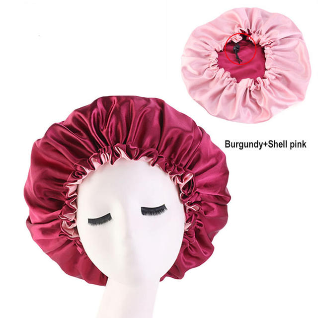 Women Satin Sleeping / Shower Cap - Beach Fun Forever