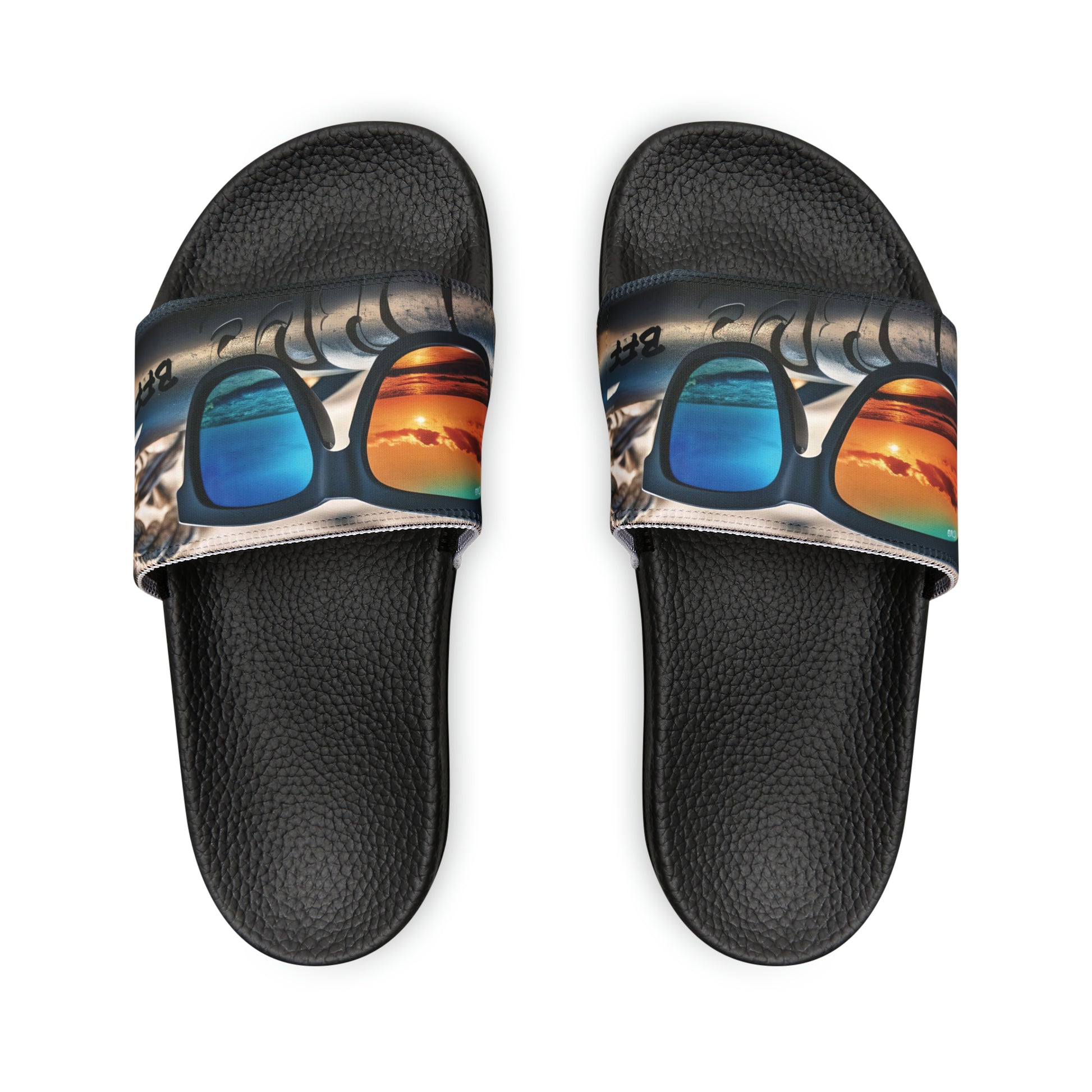 Men's PU Slide Sandals - Beach Fun Forever