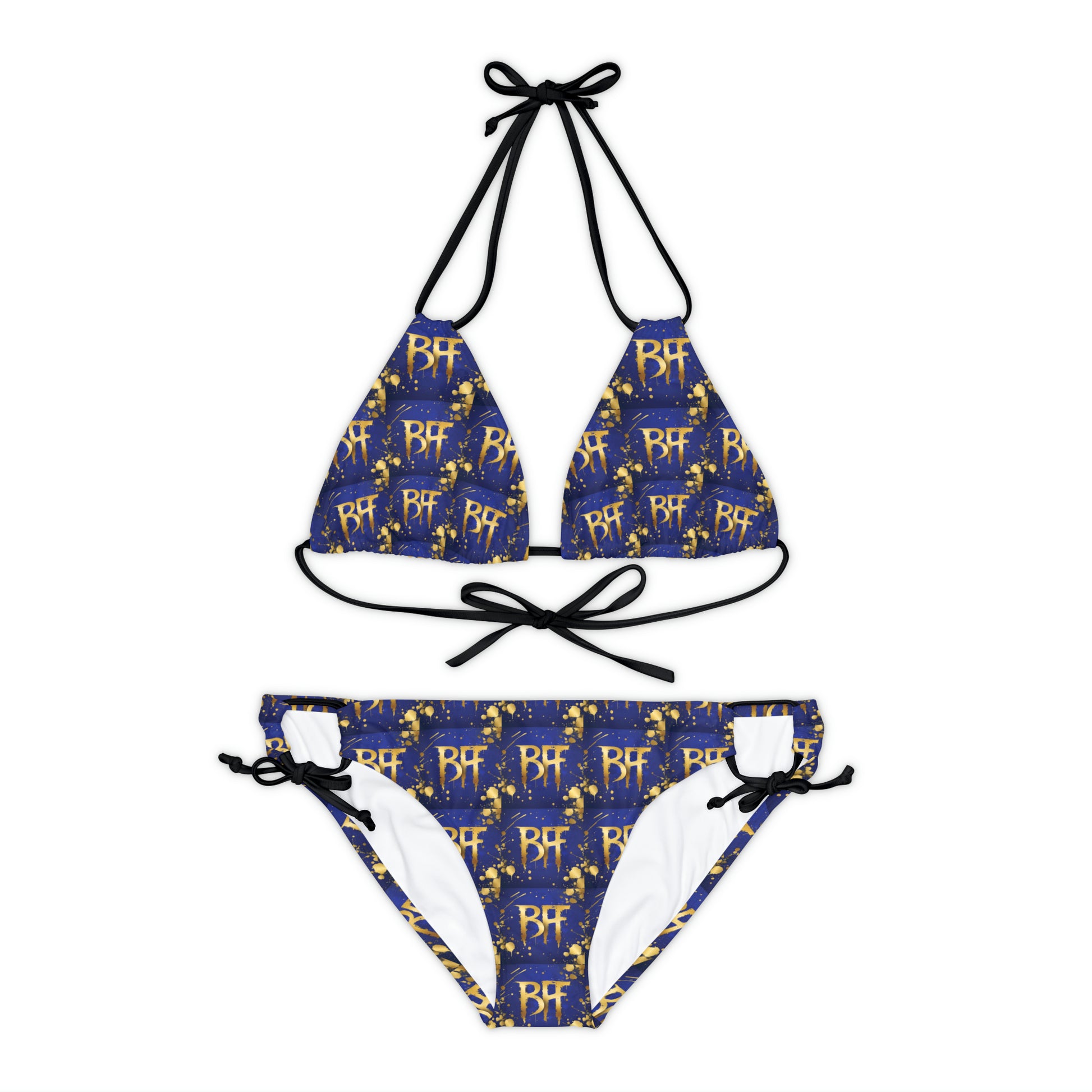 Strappy Bikini Set (AOP) - Beach Fun Forever