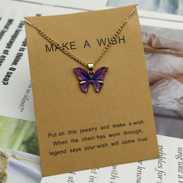 Butterfly Pendant Necklace - Beach Fun Forever