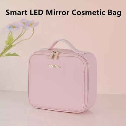 Smart  LED Cosmetic Case with Mirror - Beach Fun Forever