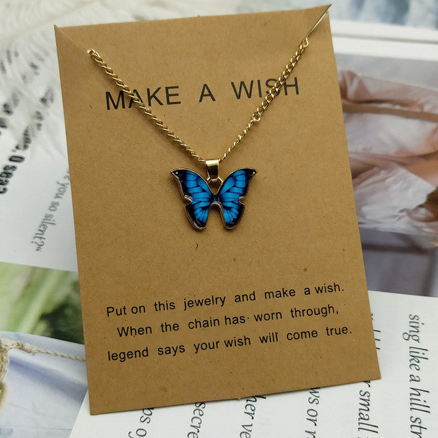 Butterfly Pendant Necklace - Beach Fun Forever