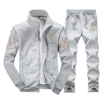 Men's Zipper Sweat Suit Set - Beach Fun Forever