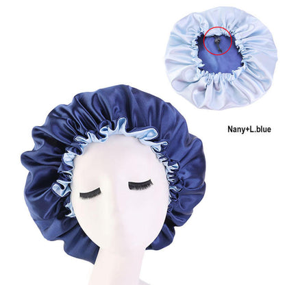 Women Satin Sleeping / Shower Cap - Beach Fun Forever