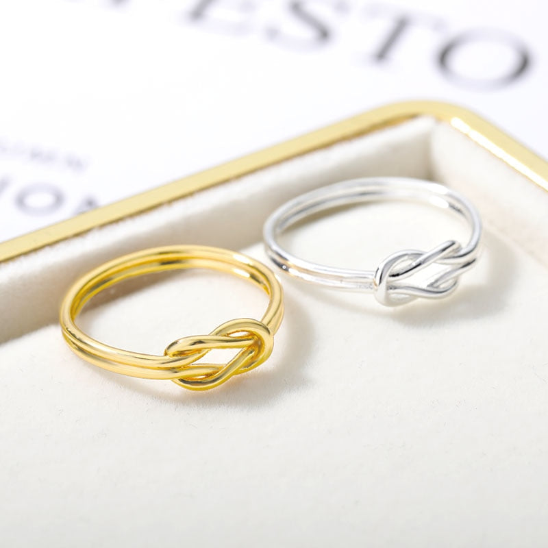 Knot Infinity Rings For Women - Beach Fun Forever