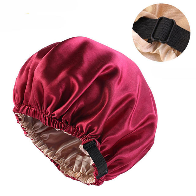 Women Satin Sleeping / Shower Cap - Beach Fun Forever