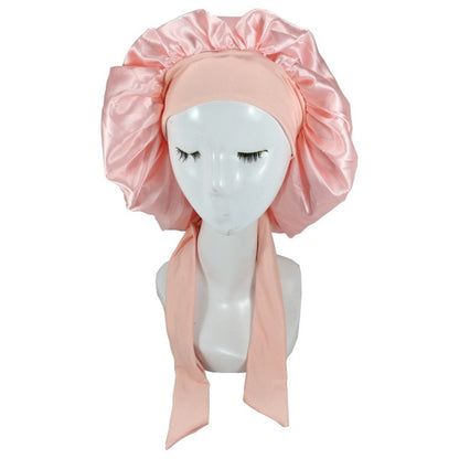 Women Satin Sleeping / Shower Cap - Beach Fun Forever