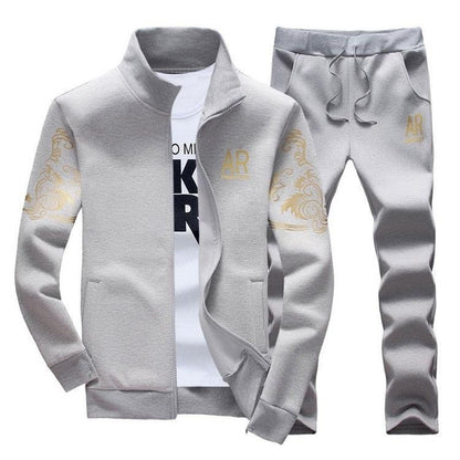 Men's Zipper Sweat Suit Set - Beach Fun Forever