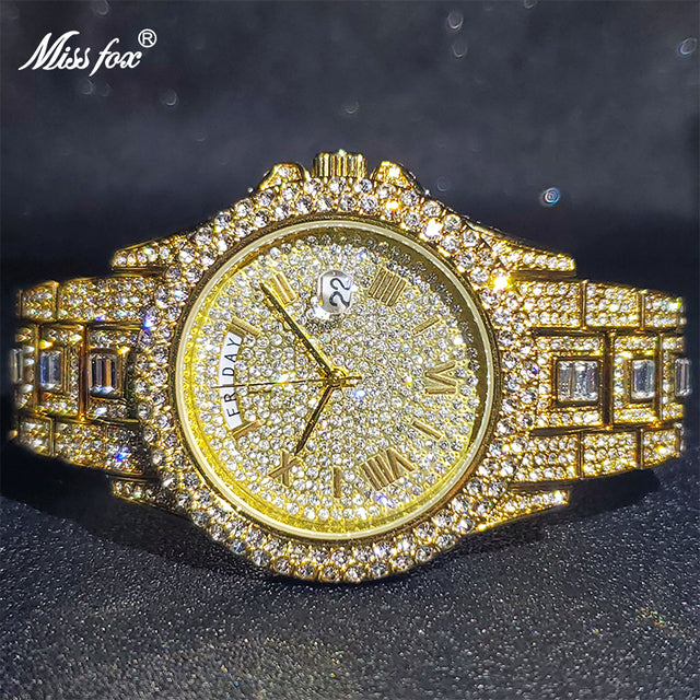 Masculino Diamond Quartz Watches - Beach Fun Forever