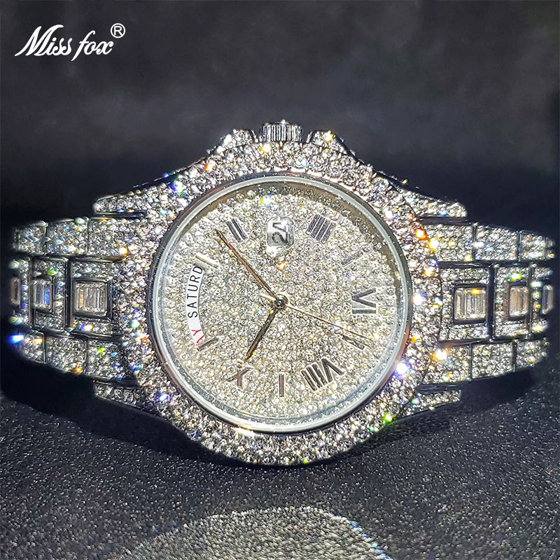 Masculino Diamond Quartz Watches - Beach Fun Forever