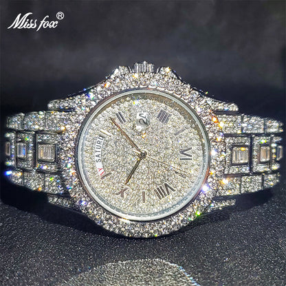 Masculino Diamond Quartz Watches - Beach Fun Forever