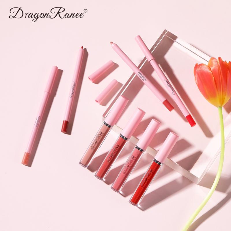 4pcs Lip Gloss Lip Liner Pen Set - Beach Fun Forever