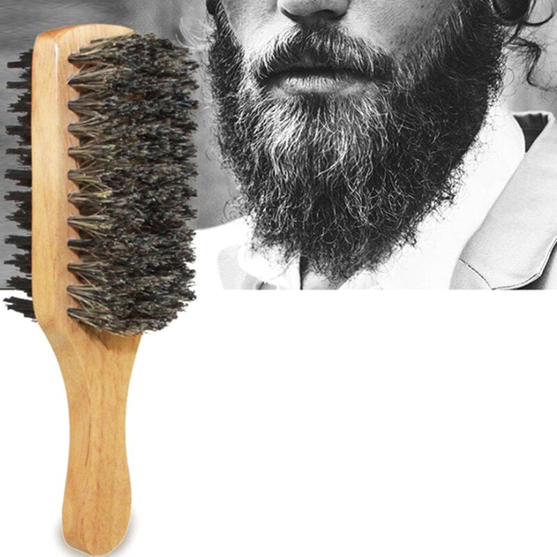 Men Boar Bristle Beard Brush - Beach Fun Forever