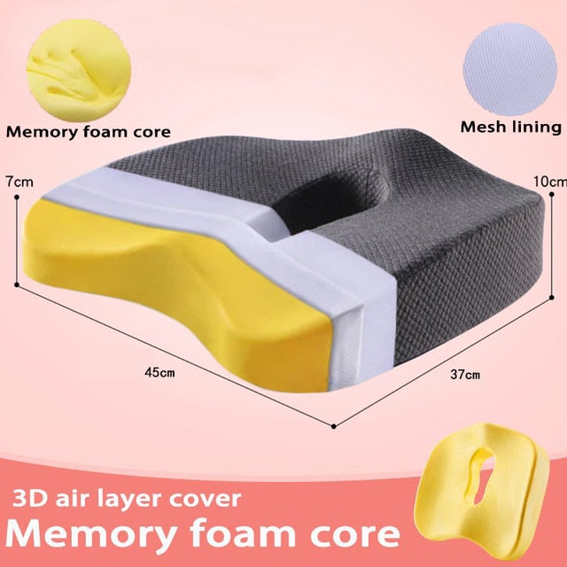 Orthopedic Pillow Memory Foam Seat Set - Beach Fun Forever