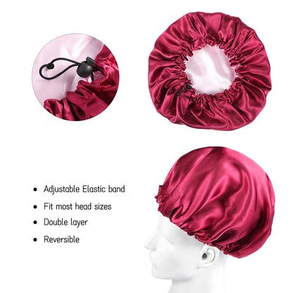 Reversible Satin Hair Caps - Beach Fun Forever