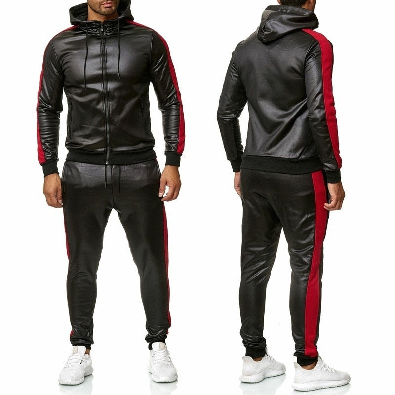 Sweat Suit Hooded Jacket Pants Set - Beach Fun Forever