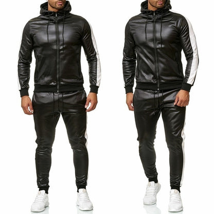 Sweat Suit Hooded Jacket Pants Set - Beach Fun Forever