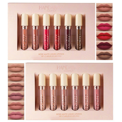 6PC Matte Velvet Lip Gloss Set - Beach Fun Forever