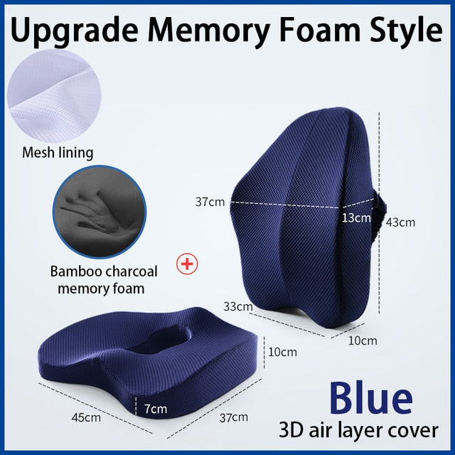 Orthopedic Pillow Memory Foam Seat Set - Beach Fun Forever