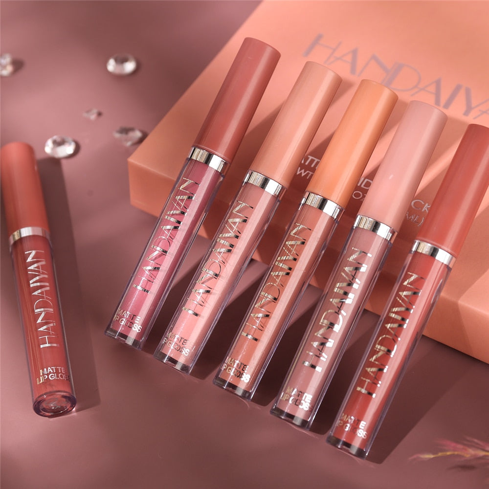 6PC Matte Velvet Lip Gloss Set - Beach Fun Forever