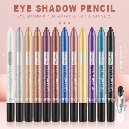 12 Colors Eyeshadow Pencil Set - Beach Fun Forever