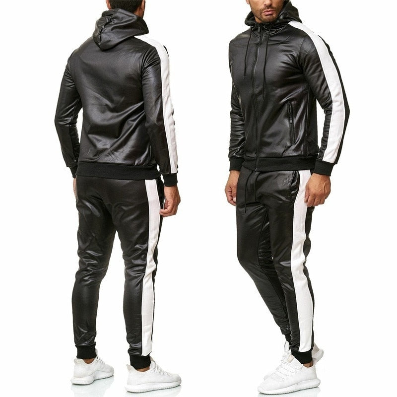 Sweat Suit Hooded Jacket Pants Set - Beach Fun Forever