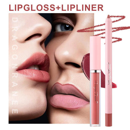 4pcs Lip Gloss Lip Liner Pen Set - Beach Fun Forever